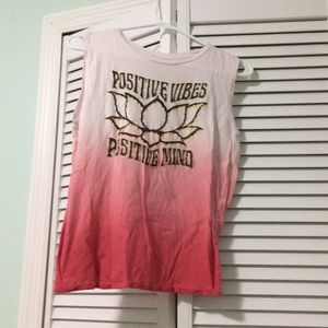 Ombré pink tank top